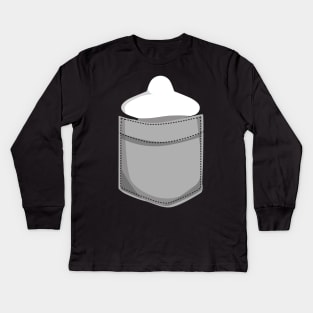 Meeple Clothes Pocket - Board Game Inspired Graphic - Tabletop Gaming  - BGG Kids Long Sleeve T-Shirt